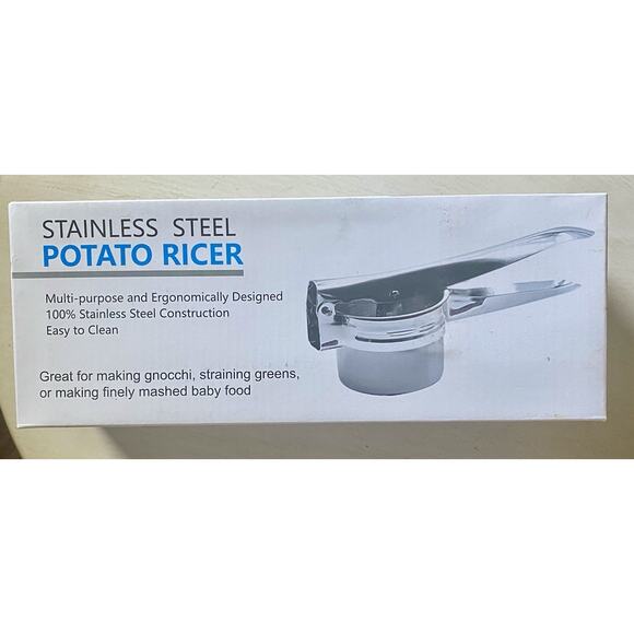 Potato Ricer with Interchangeable Discs, Stainless Steel Potato Ricer‎ - Picture 1 of 3